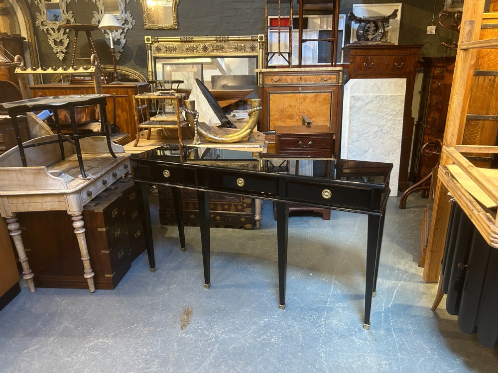 early C20th Italian ebonised console table View VI