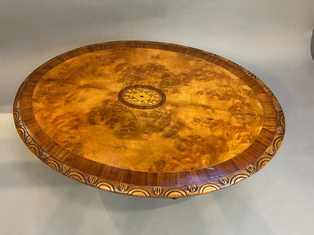 victorian walnut coffee table View III