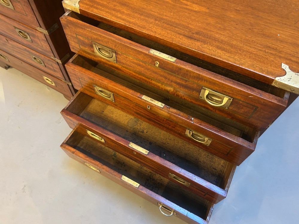 Pair Of Campaign Chest Of Drawers View VI