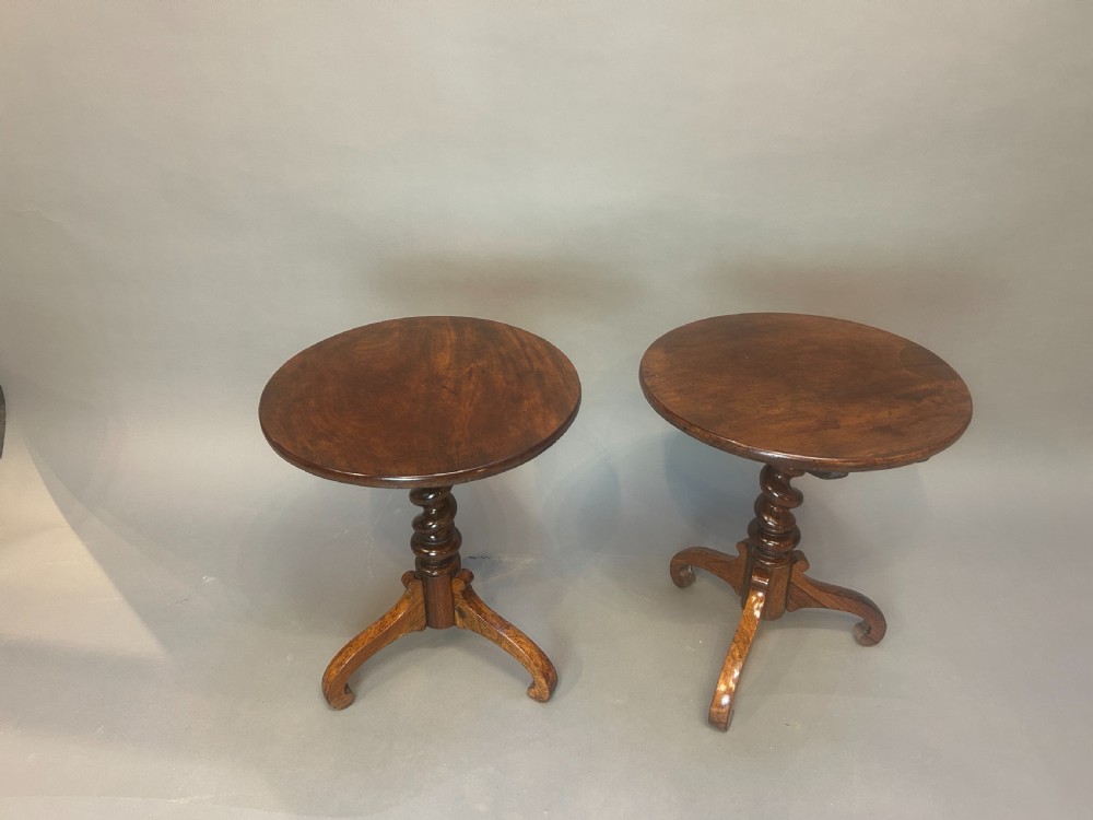 pair C19th occasional tables