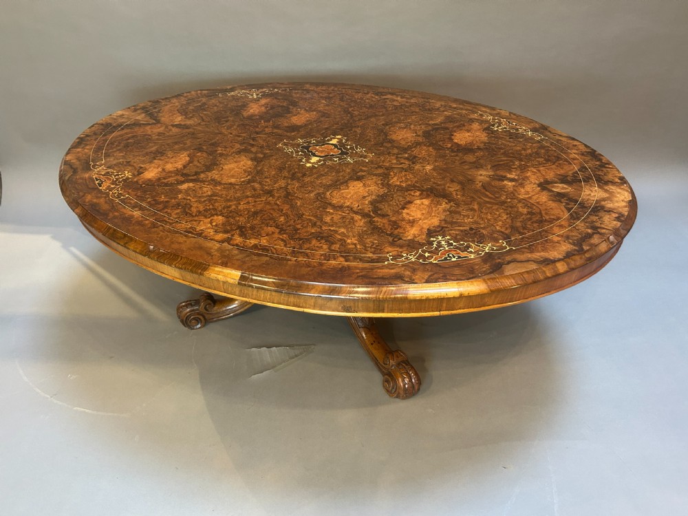 victorian walnut coffee table