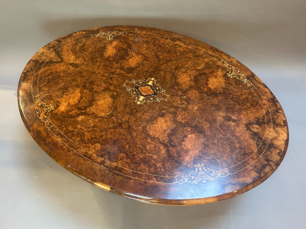 victorian walnut coffee table View II