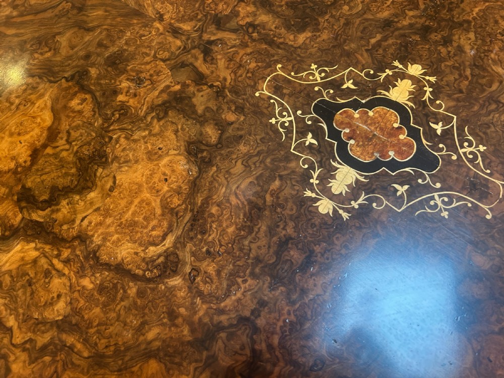 victorian walnut coffee table View III