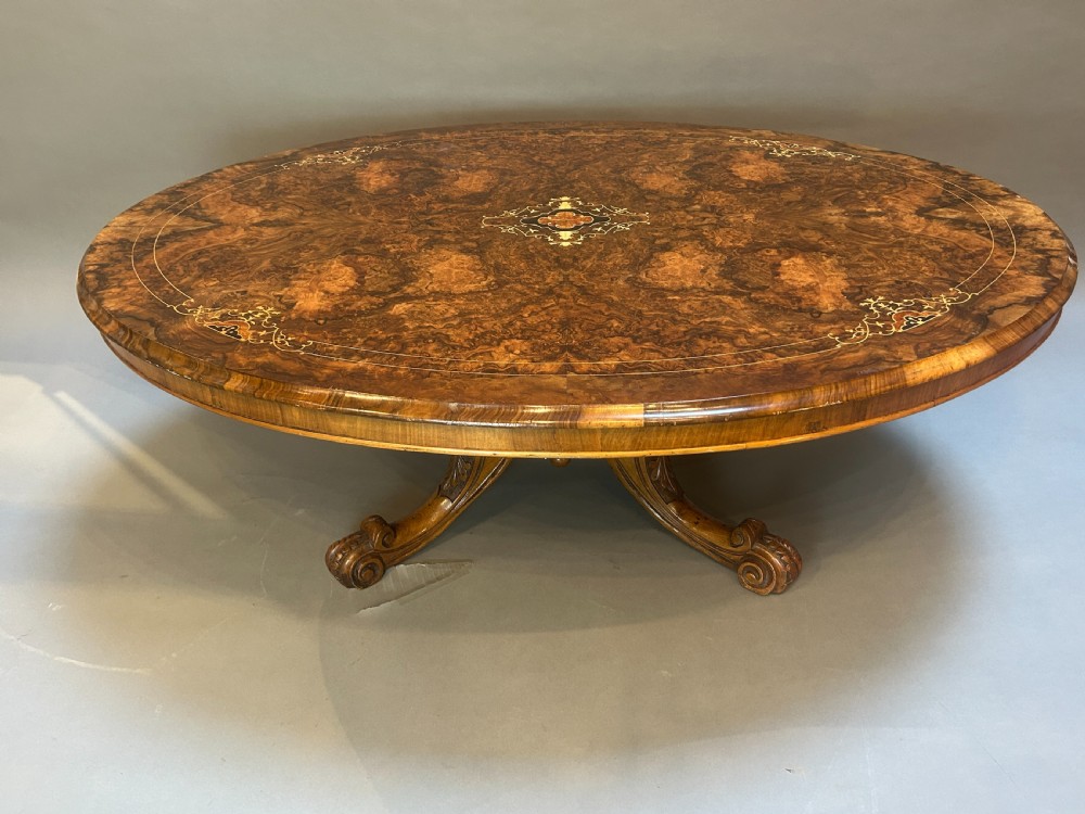 victorian walnut coffee table View IV