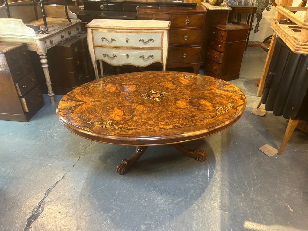 victorian walnut coffee table View VIII