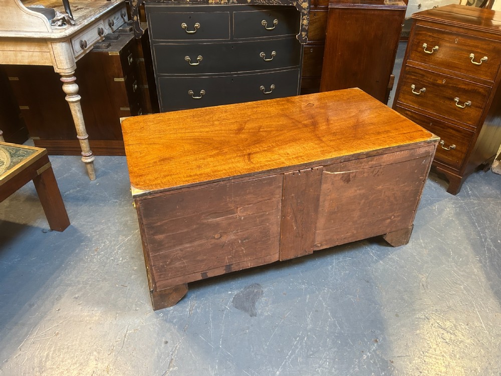 C19th Campaign Low Chest Of Drawers View XI