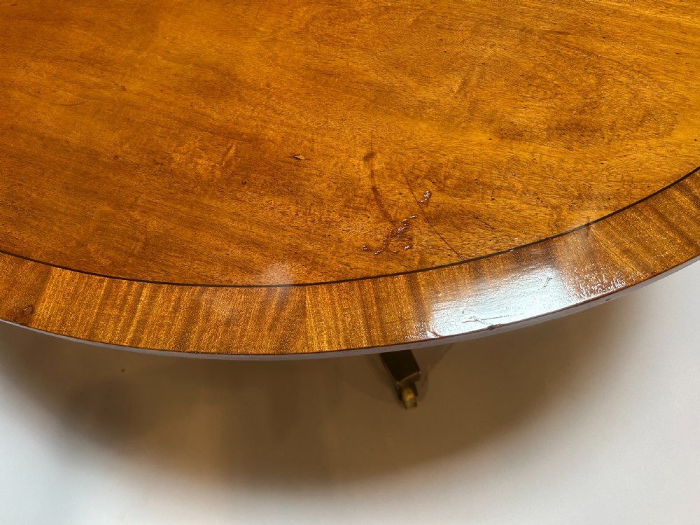 Antique Mahogany Oval Coffee Table View II