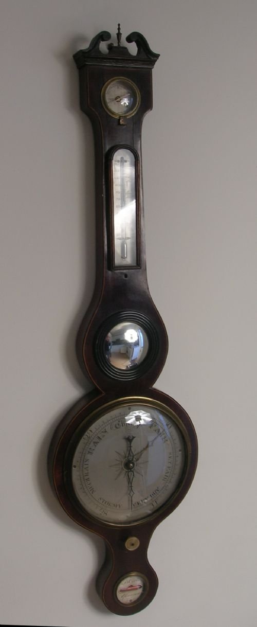 Mid 19th Century 5 Dial Banjo Barometer