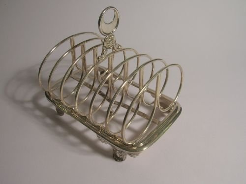 Early Victorian Silver Toast/letter Rack by Fox
