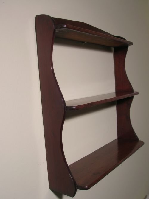 Regency Mahogany 3 Tier Hanging Shelves