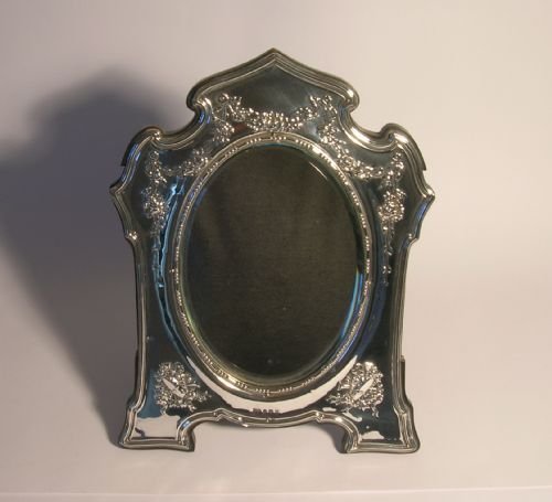 Edwardian Silver Framed Dressing Table Mirror