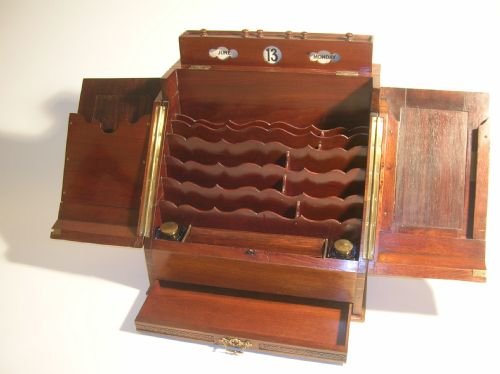 Mahogany Writing Cabinet or Stationery Box