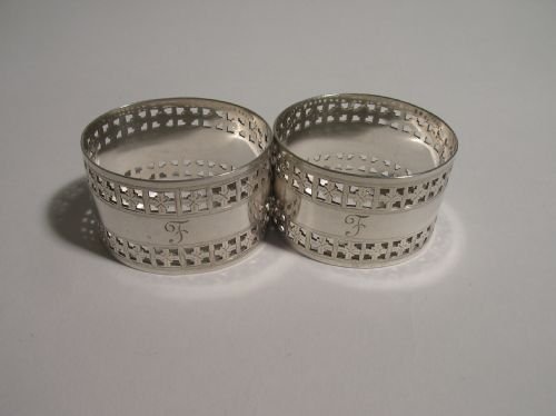 Pair of Silver Napkin Rings