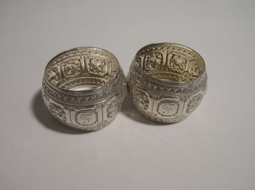 Pair of Silver Napkin Rings