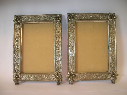 Pair of Ornate Silver Plated Picture Frames