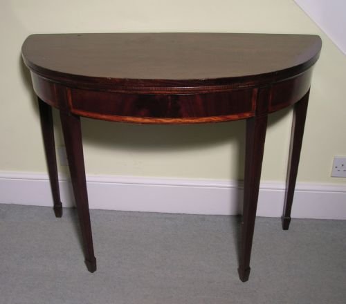 Regency Demi Lune Card Table