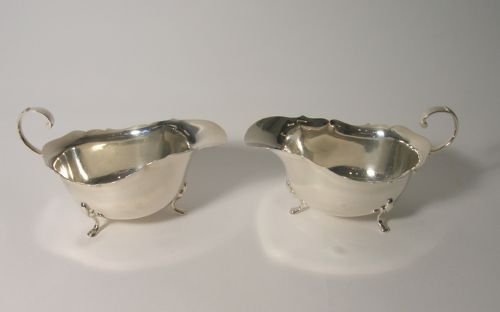 Pair of Silver Gravy Boats