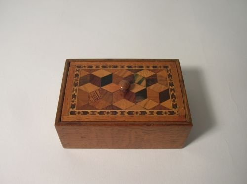 Small Tunbridge Ware Box with Lid