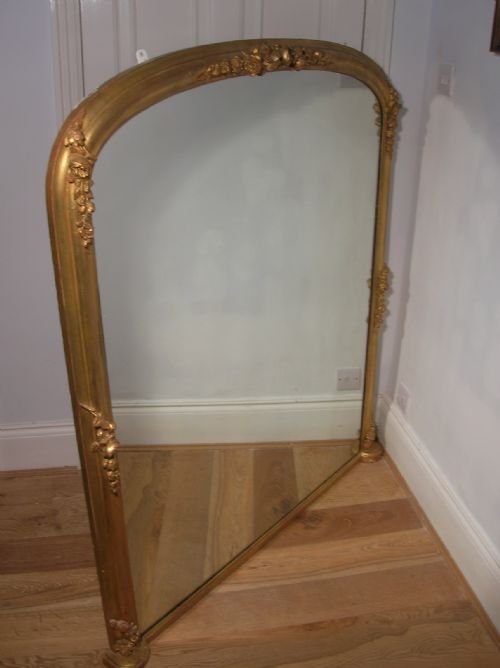 Victorian Parcel Gilt Overmantel Mirror