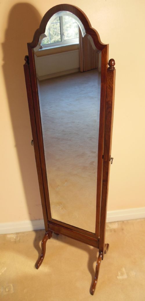 Victorian Mahogany Cheval Mirror