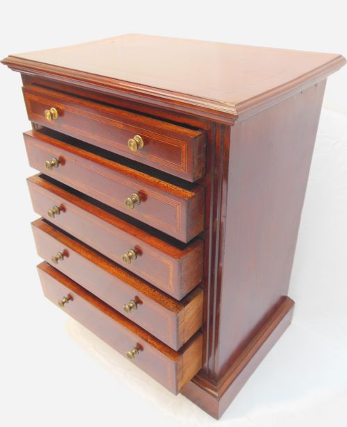fig 1. Edwardian Miniature Desk Top Collectors Chest