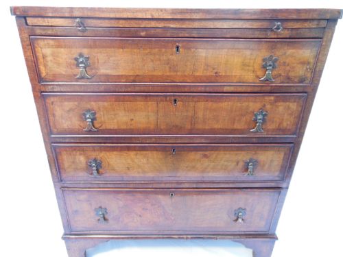 Queen Anne Style Walnut Bachelors Chest