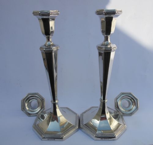 Pair of Edwardian Silver Candlesticks