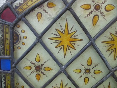 fig 1. Victorian Stained Glass Panel