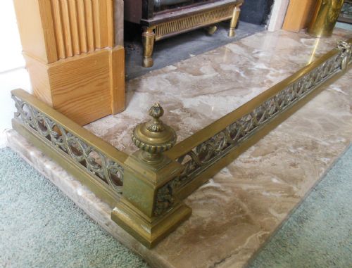 19th Century Brass Fire Surround
