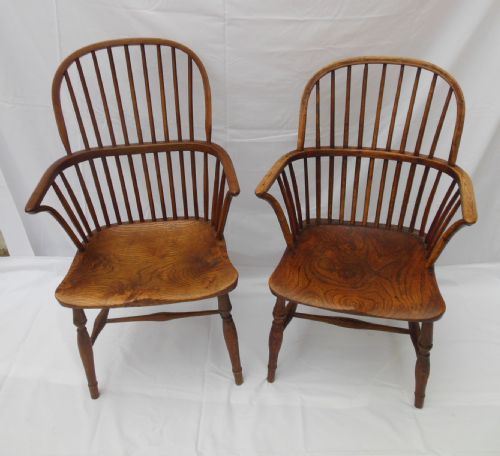 A Pair of 19th Century Windsor Chairs