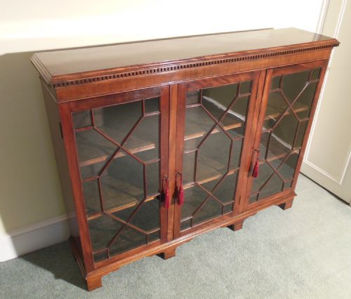 Mahogany Astragal Glazed Bookcase Display Cabinet