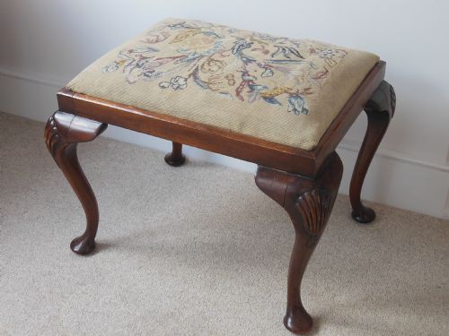 Victorian Mahogany Dressing Table Stool
