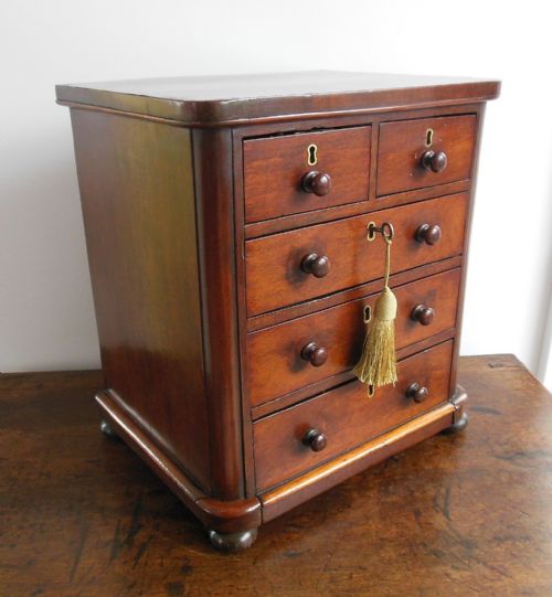 Miniature Mahogany Chest of Drawers