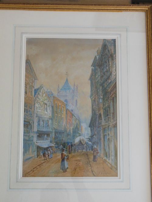 PAIR OF WATERCOLOURS OF CHESTER BY T FAIRFAX - ADDITIONAL PHOTO 1