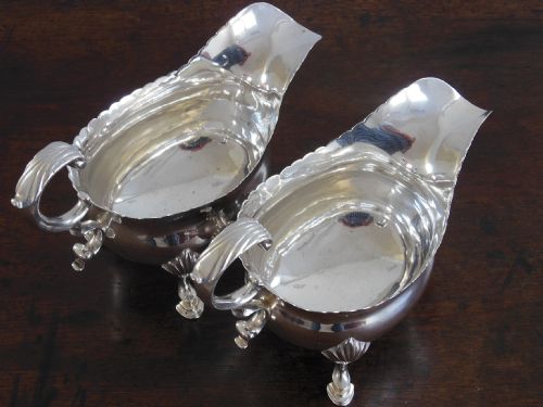Pair of Georgian Silver Sauce Boats