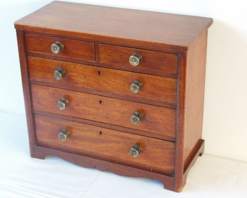Miniature Oak Chest of Drawers