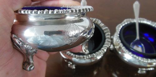 SET OF FOUR SILVER SALTS - ADDITIONAL PHOTO 4