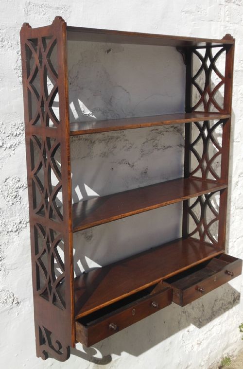 Georgian Mahogany Hanging Shelves