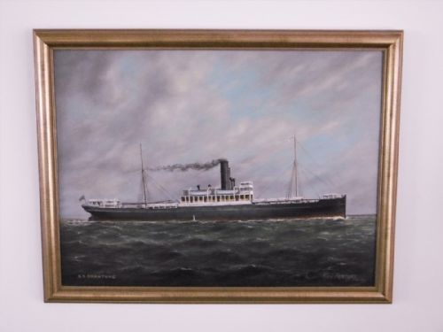 Oil on Board "Ss Shantung" Max Parsons