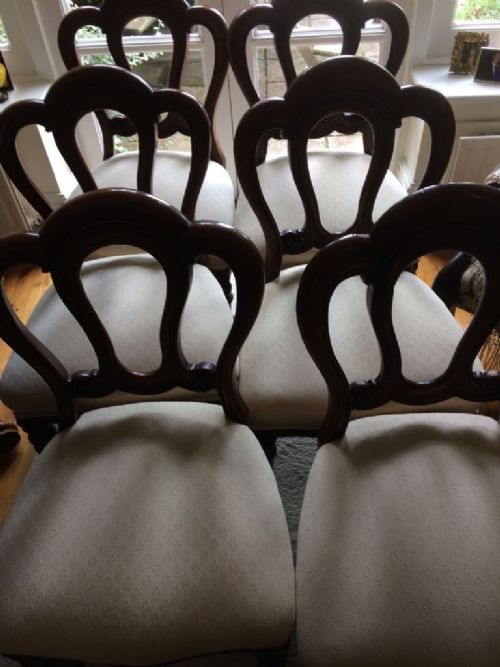 Six Victorian Mahogany Dining Chairs