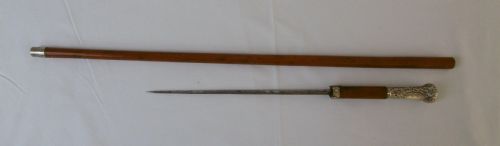 Silver Handled Malacca Sword Stick