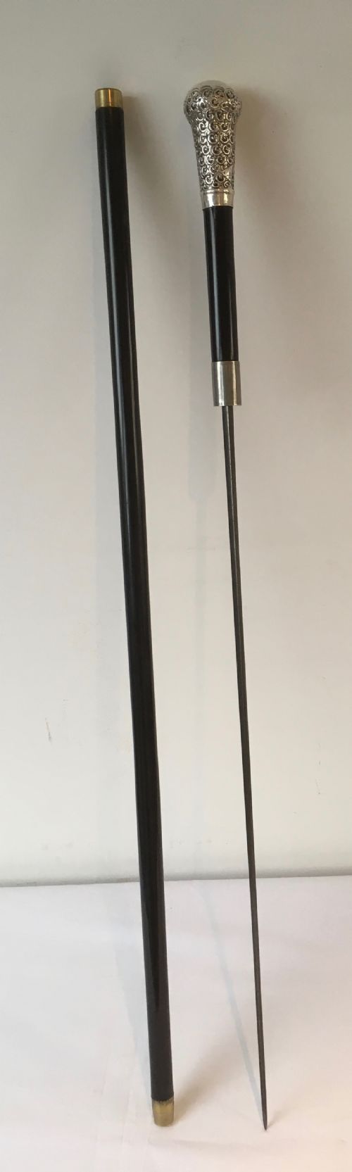 Edwardian Ebonised Sword Stick