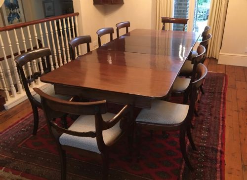 fig 1. Georgian Extending Mahogany Dining Table
