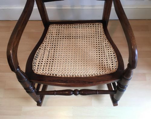 19TH CENTURY SPINDLE BACK ROCKING CHAIR - ADDITIONAL PHOTO 3