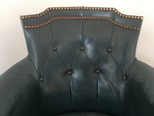 EDWARDIAN LEATHER LIBRARY CHAIR - ADDITIONAL PHOTO 2