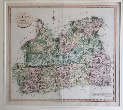 Antique Map of Surrey by John Cary 1801