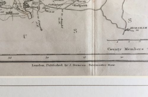 ANTIQUE MAP OF SURREY BY J DUNCAN 1833 - ADDITIONAL PHOTO 9