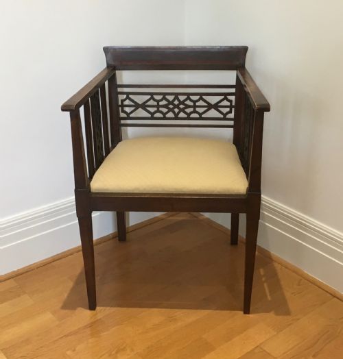 Art Nouveau Mahogany Armchair