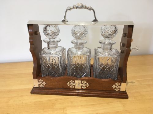Edwardian Mahogany Tantalus