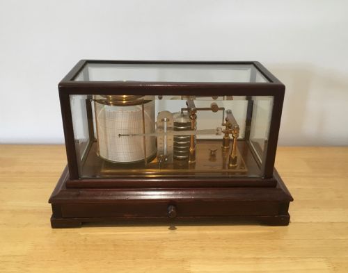 Mahogany Barograph by Negretti & Zambra